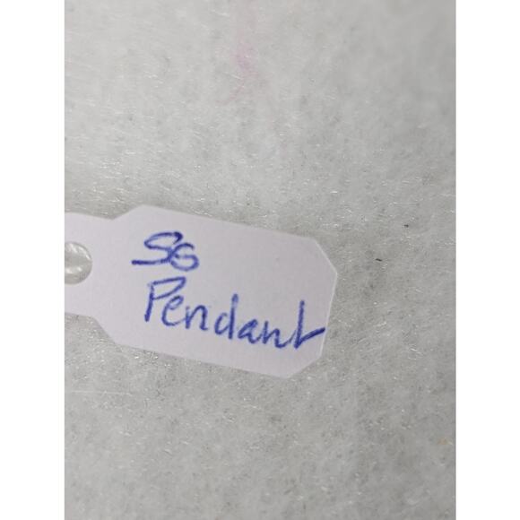 Sterling silver hand etched pendant 1.75 "x 1 1/8"SF chain 18" Signed - Picture 10 of 12